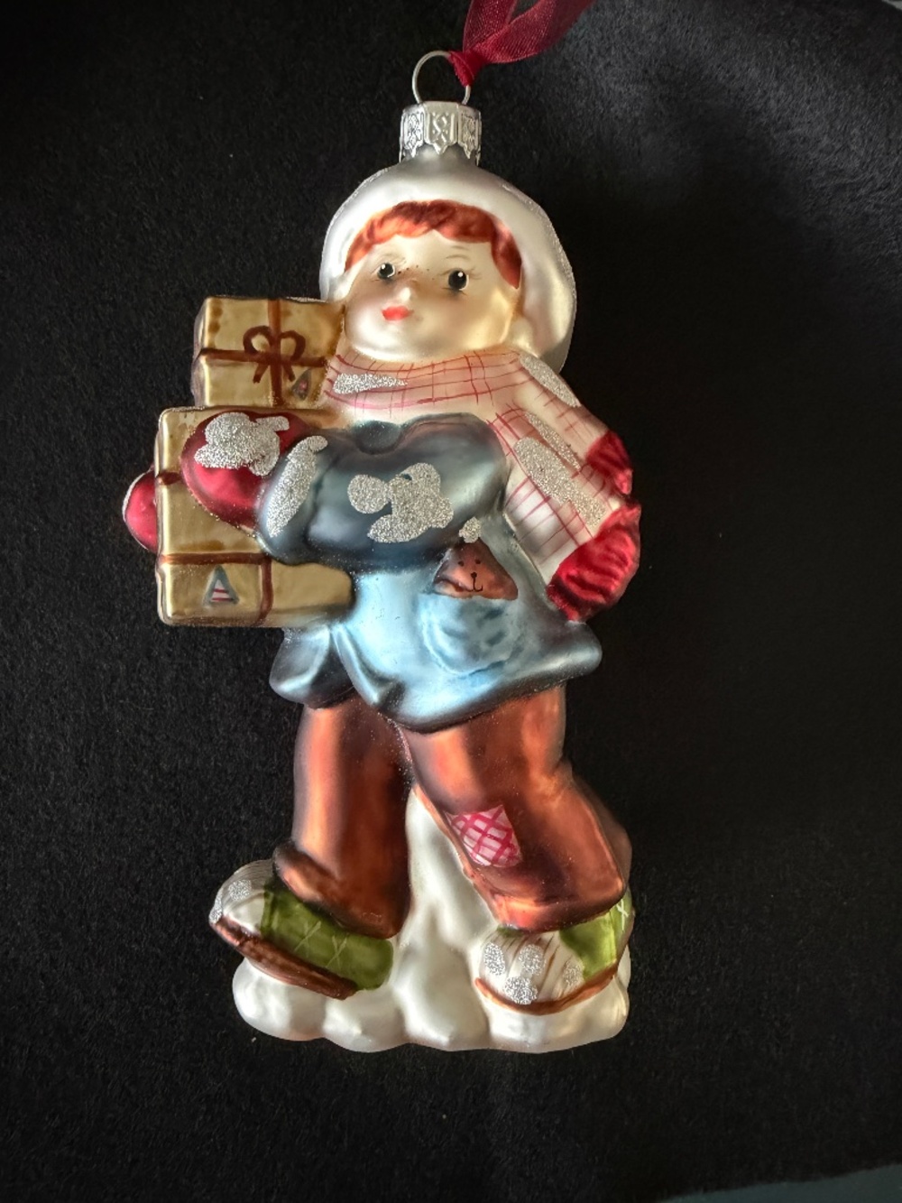 Set Vintage Collectable Christmas Blown Glass Ornaments